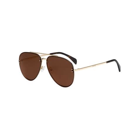 celine cl41391 j5g lc women's aviator sunglasses|Celine CL41391/S Mirror J5G/LC Sunglasses Gold.